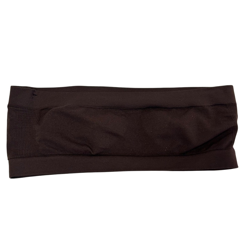 Nordstrom Seamless Bandeau Bra Top Dark Brown Medium Large Comfort Stretch